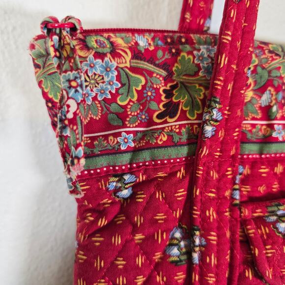 Vintage Vera Bradley Red Provincial Floral Shoulder Bag Retired Cottagecore READ - Picture 5 of 16